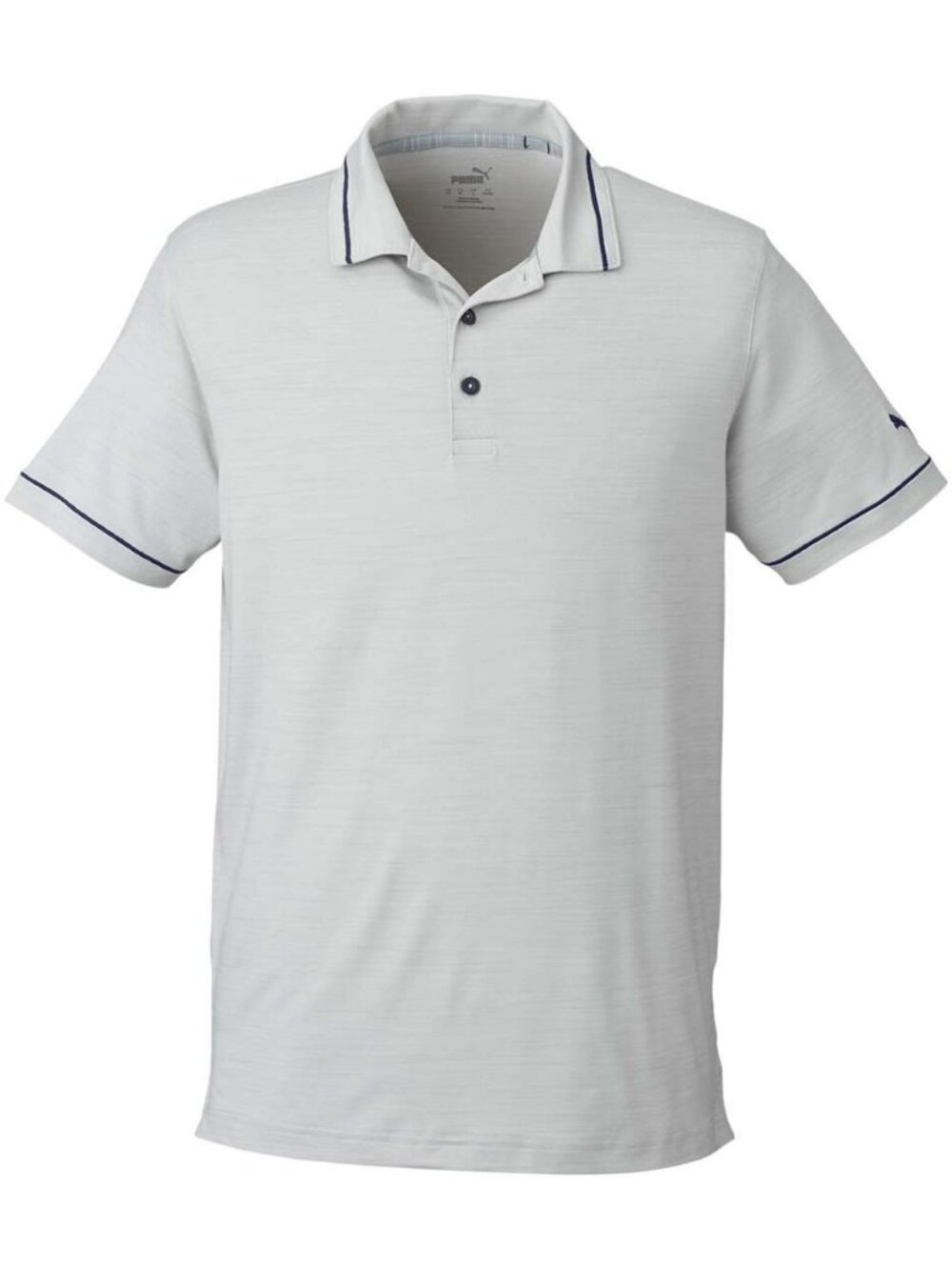 Puma Men's Cloudspun Monarch Polo, High Rise Heather Navy, size L
